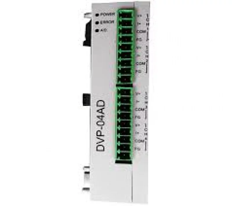 DVP04AD-SL Модуль аналоговых входов (4AI, 16bit)) для левосторонней шины